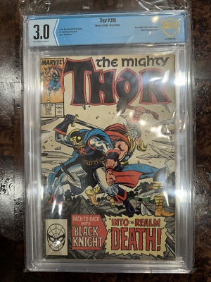 The Mighty THOR #396 (Marvel, 1988) DeFalco & Frenz ~ The Black Knight Graded