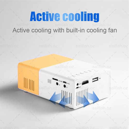 Mini Projector HDMI USB LED HD 1080P Home Cinema Portable Pocket Projector Party - Picture 13 of 22