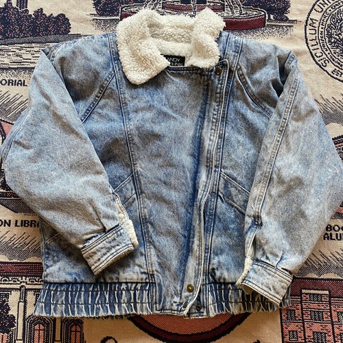 Adult Vintage 90's Andy Johns Denim Sherpa Jacket