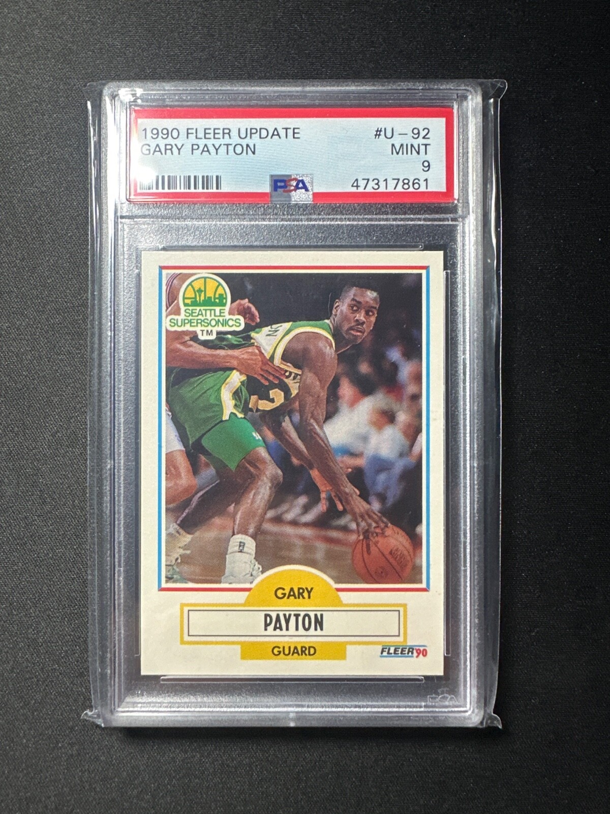 1990 FLEER UPDATE GARY PAYTON #U92 PSA 9