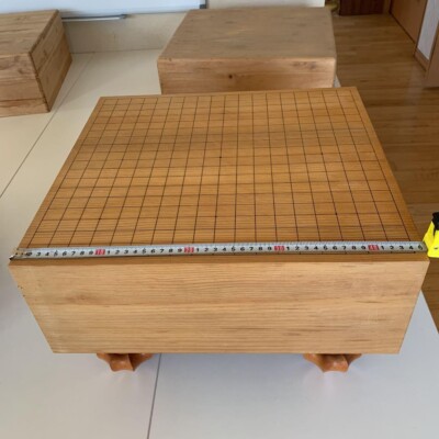 Go Board Japanese Vintage with 4 legs Igo goban 45.5cm × 42cm × 29.5cm