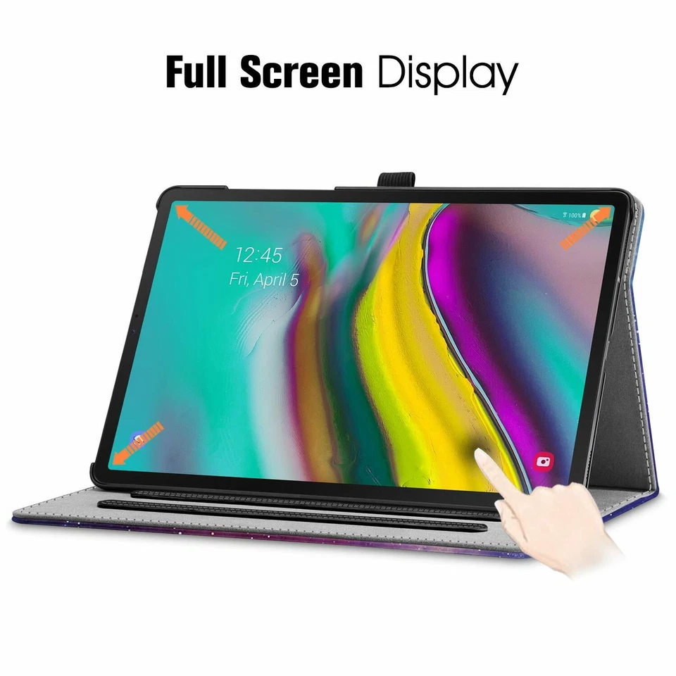 For Samsung Galaxy Tab S5e 10.5" / Tab A 10.1" 2019 Case Multi-Angle Stand Cover - Image 2 of 4