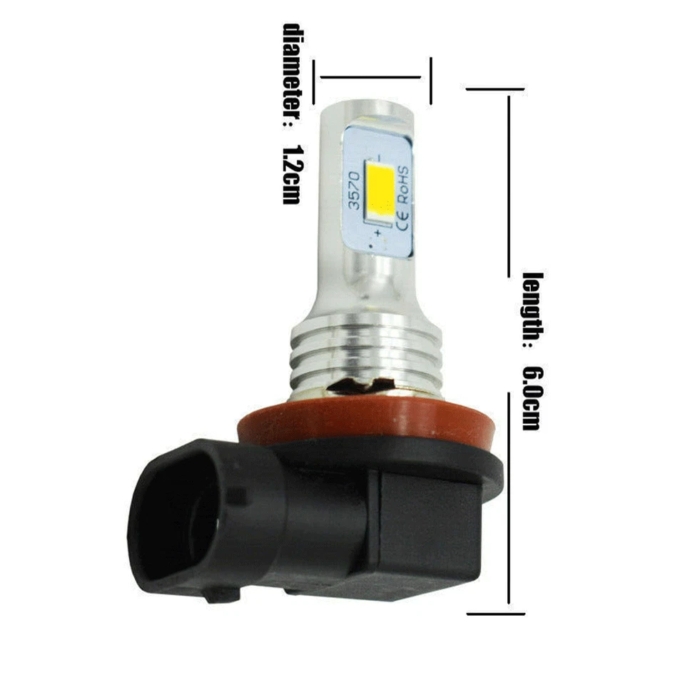 Lâmpadas de neblina Hi/Lo combo farol de LED para BMW X3 2011 2012 2013 2014 - 6x - Imagem 2 de 4