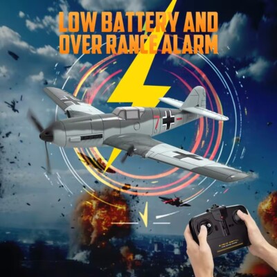Volantex BF109 Fighter 2.4G 3-CH 400mm RC Airplane Aerobatic RTF Glider RC Toys