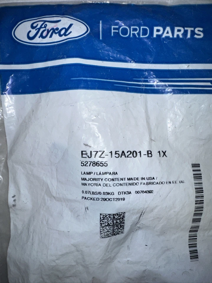 Conjunto de lámpara original Ford EJ7Z15A201B OEM nuevo sellado Foto 3 de 4