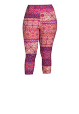 New Terra Sky Women Plus High Rise Boho Capri Leggings Super soft U pick