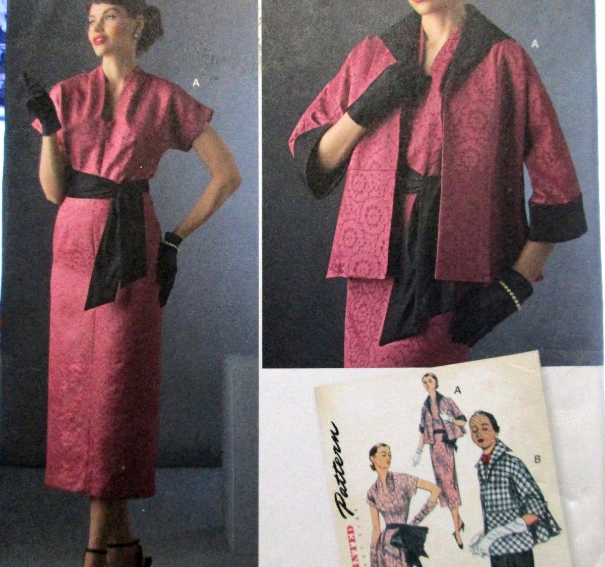Simplicity Pattern 8245 Sizes 6-14 Misses 1950s Vintage Dress Sash