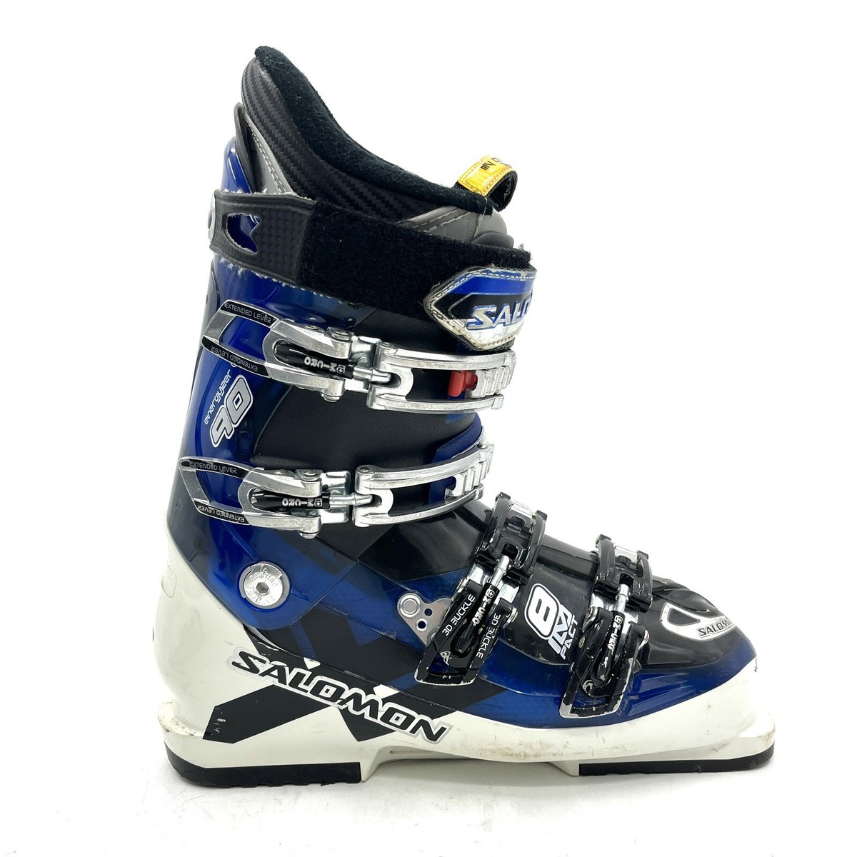 Salomon Impact 8 Energyzer 90 Blue White Ski Boots Men's Size 27