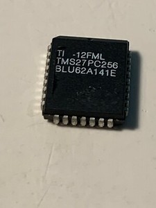 TI TMS27PC256-12FML PLCC-32 x8 EPROM RH, PROGRAMMED.