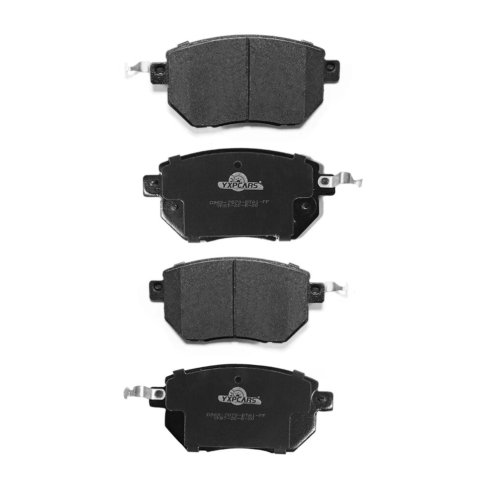 Rotores de disco perforados delanteros traseros pastillas de freno de cerámica para Nissan Máxima 2004-2008 Foto 2 de 4