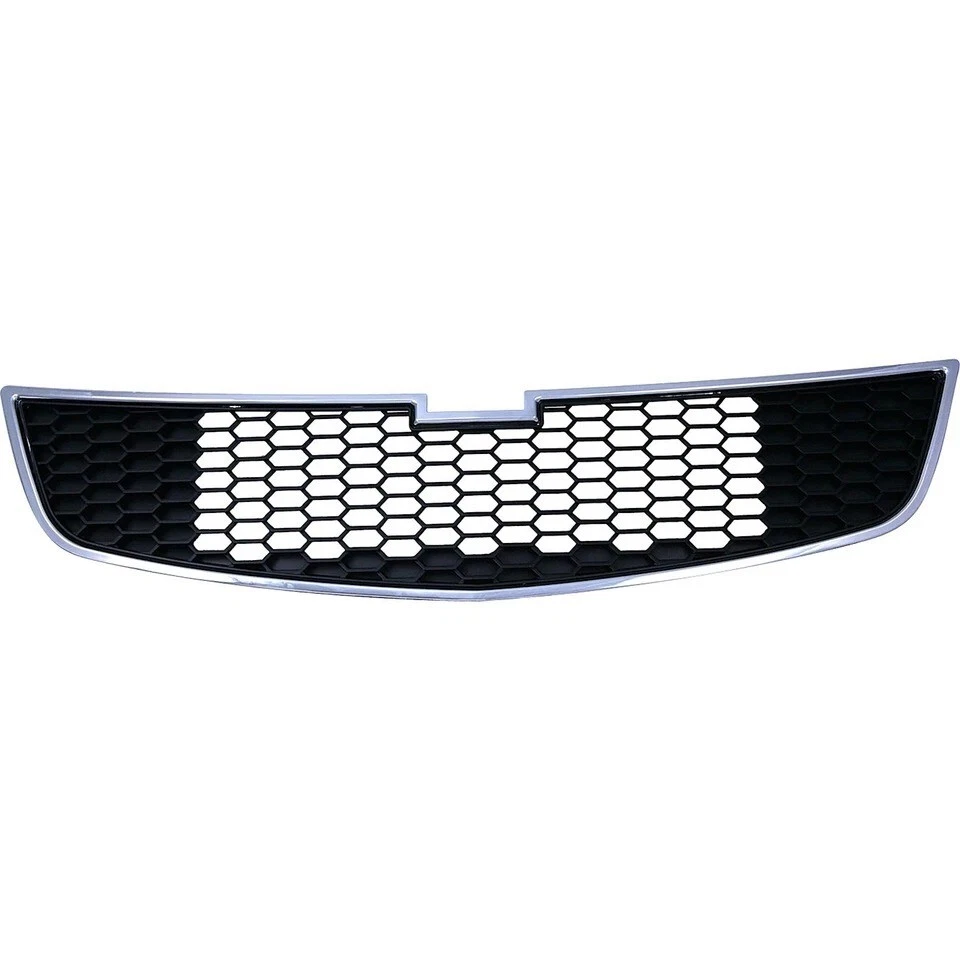 New Front Bumper Upper Lower Grille Chrome & Black For 2011-2014 Chevrolet Cruze Foto 2 de 4