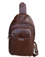 Brown Concealed Carry Sling bag / Compact Backpack
