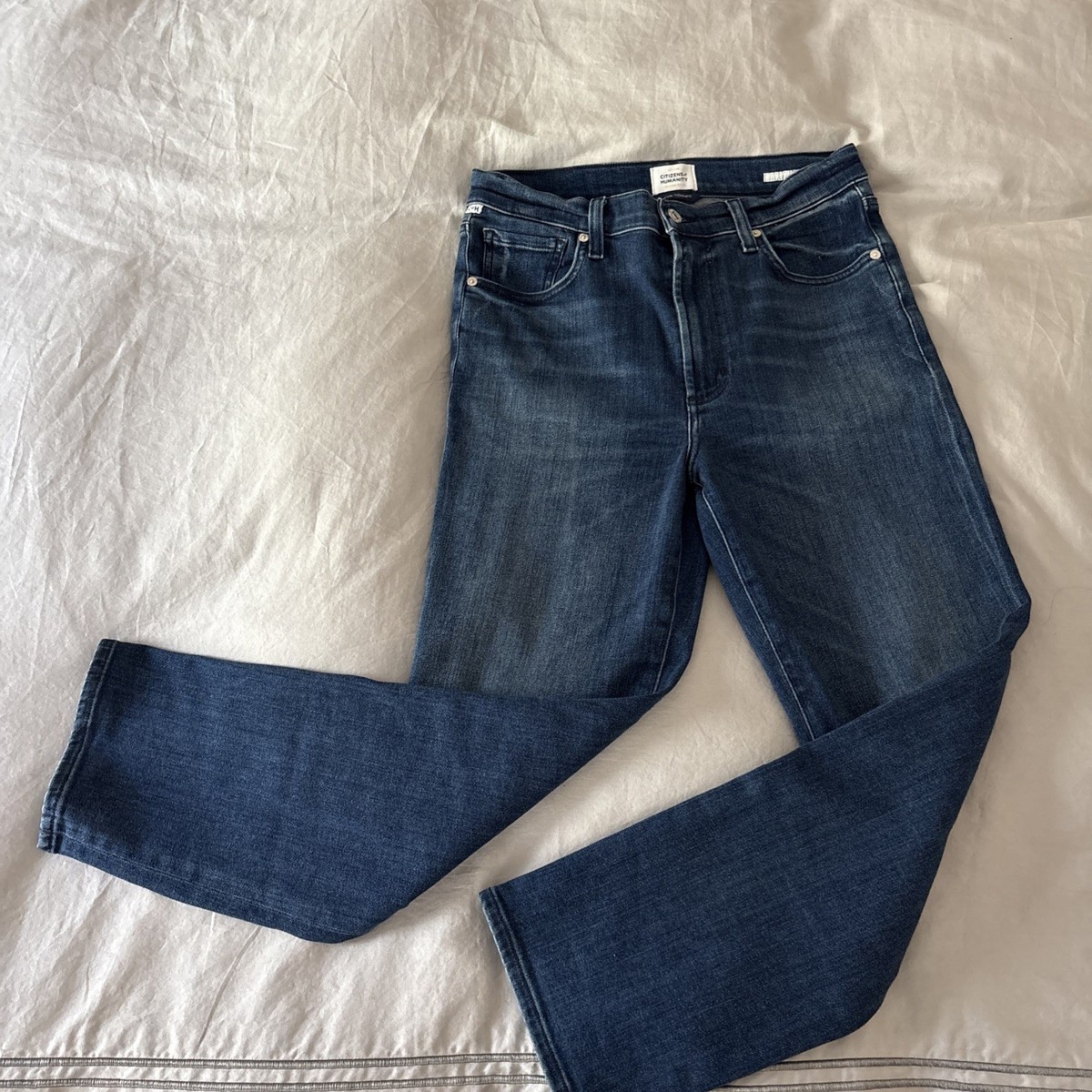 qw様オーダー CITIZENS OF HUMANITY CAIA HIGH RISE STRAIGHT LEG BLUE DENIM JEANS