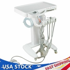 Portable 4H Mobile Dental Delivery Unit System Cart Treatment Work Compressor US