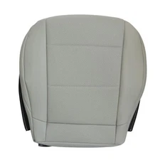  Driver or Passenger Side Bottom Replacement Perforated Leather Seat Cover Gray