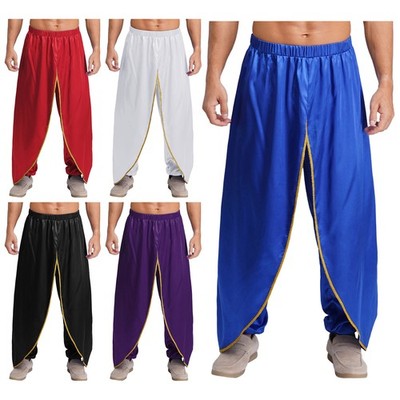US Men Harem Pants Indian Style Trousers Baggy Outfits Halloween Bloomers