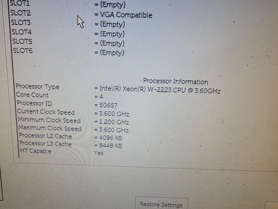 Intel Xeon W-2223 SRGSX 3.60GHz 8.25MB Quad Core LGA2066 CPU Processor - Image 3 of 3