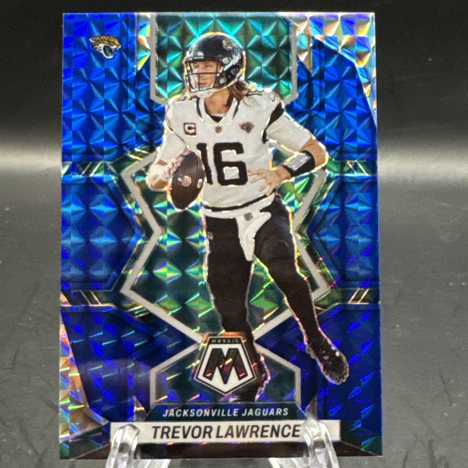 2022 Panini Mosaic - Trevor Lawrence #88 Blue Mosaic Prizm /99 JAGUARS (#2)