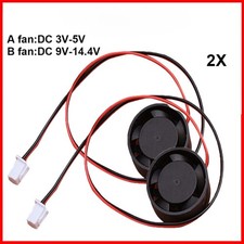 2pcs DC 5V 12V 2510 Brushless Cooling Fan 13800RPM Quiet Large Air Volume Fan