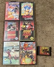 Sega Genesis Game Lot Of 7 Sonic + Road Rash 1 & 2 + X-Men 1 & 2