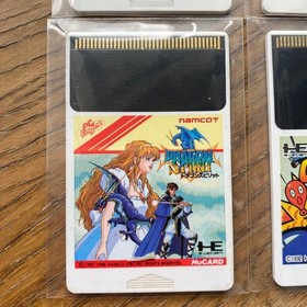 NEC PC Engine HuCard 4 Game Lot OutRun Alien Crush Dragon Spirit Bomberman '93