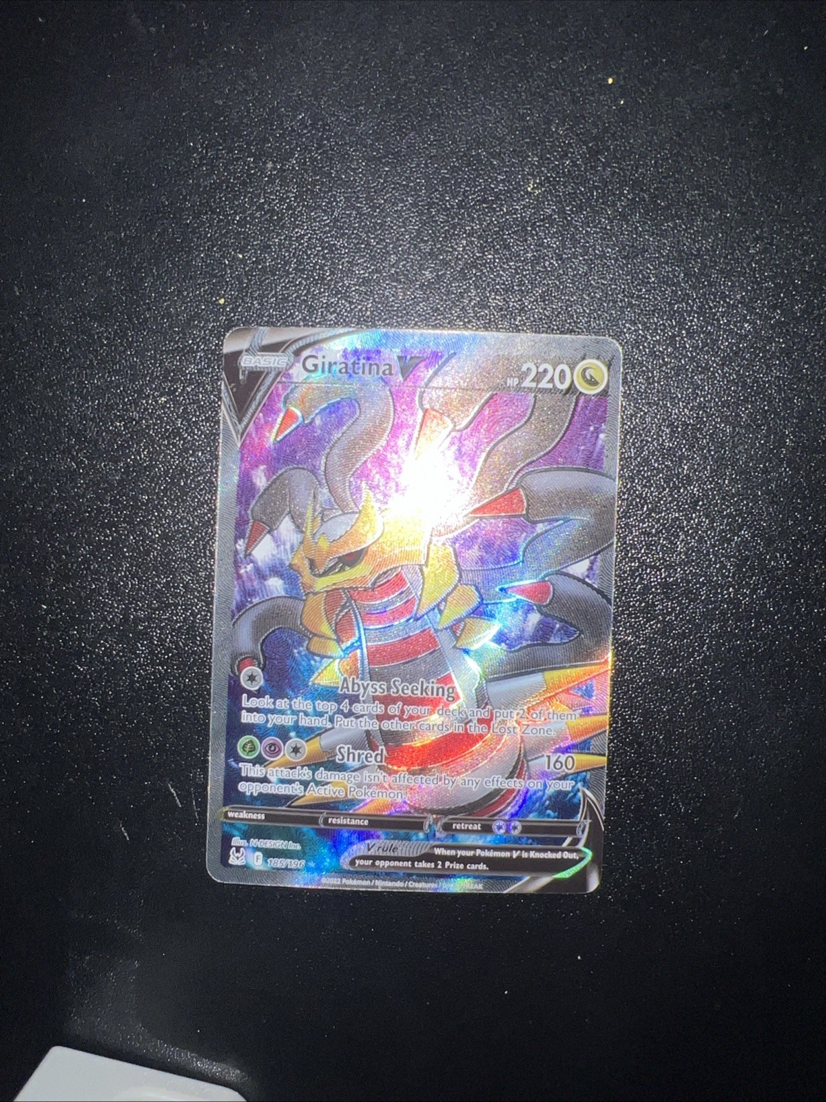 Pokémon TCG Giratina v 185/196 Lost Origin 2022 Full Art