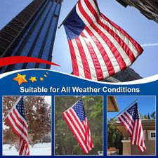 Sturdy American Flag 3X5 Ft Outdoor Heavy Duty,100% Made in USA American Flag...