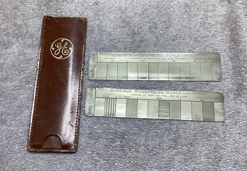 VTG. GENERAL ELECTRIC SURFACE ROUGHNESS SCALES