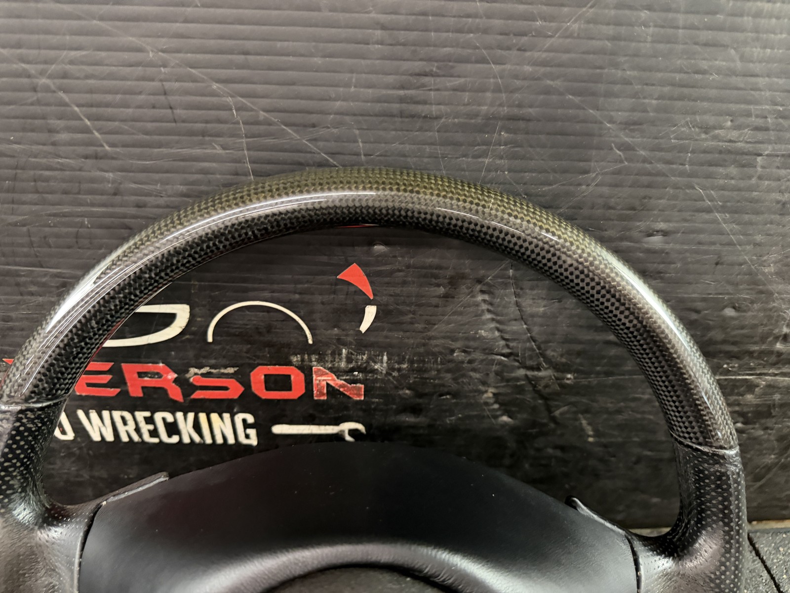 03-07 MASERATI COUPE GT BLACK LEATHER WRAPPED STEERING WHEEL