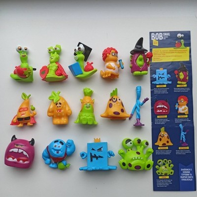 Snail Bob, Mission Save Fruittown, Monsters, Extra Kinder Surprise  Full set