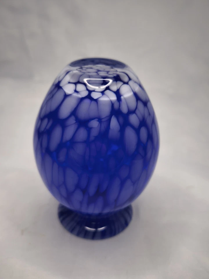 Formano Blau Mundgeblasen Vase Glasvase Dekovase - Bild 4 von 4