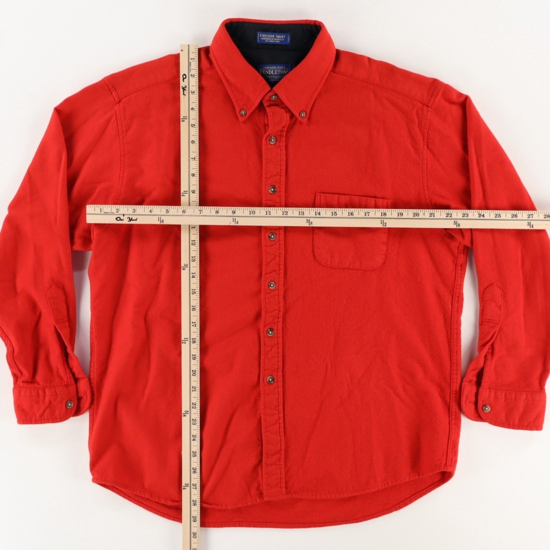 Pendleton Fireside Wool Button Down Shirt Red Men… - image 3