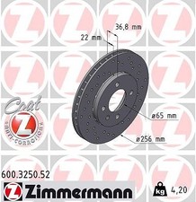2x ZIMMERMANN Bremsscheibe Vorderachse u.a. für SEAT, SKODA, VW