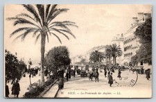 Nice France Postcard 1911 Promenade des Anglais LL  Horse Carriage