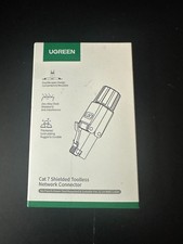 UGREEN Cat6A Cat7 RJ45 Shielded Ethernet Plug 10Gbps 4 Pack for AWG 22-24