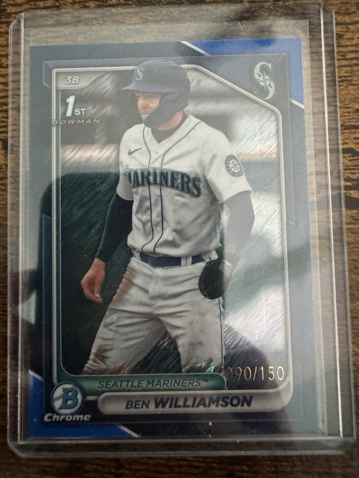 2024 Bowman - Chrome Prospects Ben Williamson #BCP-67 Blue Shimmer /150
