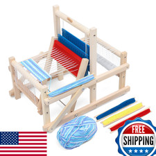 LAVIEVERT Wooden Multi-Craft Weaving Loom DIY Hand-Knitting Weaving Machine Inte