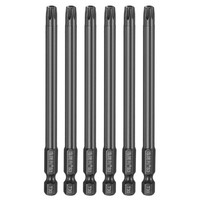 "6Er Set T30 Magnetische Torx-Schraubendreherbits 1/4\" Sechskant 100Mm FüR"
