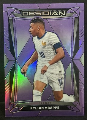 2024-25 Panini Obsidian France Kylian Mbappe Electric Etch Purple