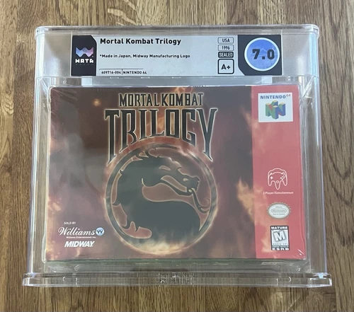 Mortal Kombat Trilogy New Sealed Graded 7.0 A+ Nintendo 64 1996