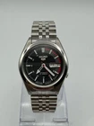 Vintage Seiko 5 Automatic Black racer Dial Wrist Watch For Mens Japan 7S26