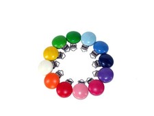 Wooden Toy Wood Clips Color Assorted WxLxH 35x20x50mm NEW Clip Fastening