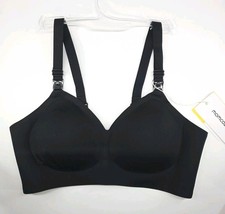 Momcozy Ultra Soft Nursing Wearable Breast Pump Bra Black Size LARGE