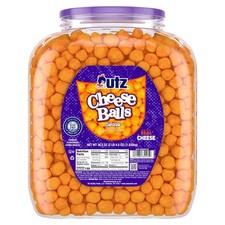 Utz Cheese Balls Barrel, Tasty Snack Baked with Real 2.28 Pound Pack of 1