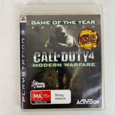 Call Of Duty 4 Modern Warfare Sony PS3 2007 Play Station3 VGC AC2PS32
