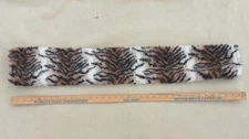 Horse Tack English Girth Cover Tiger Faux Fur 36" X 5" Equestrian Sport