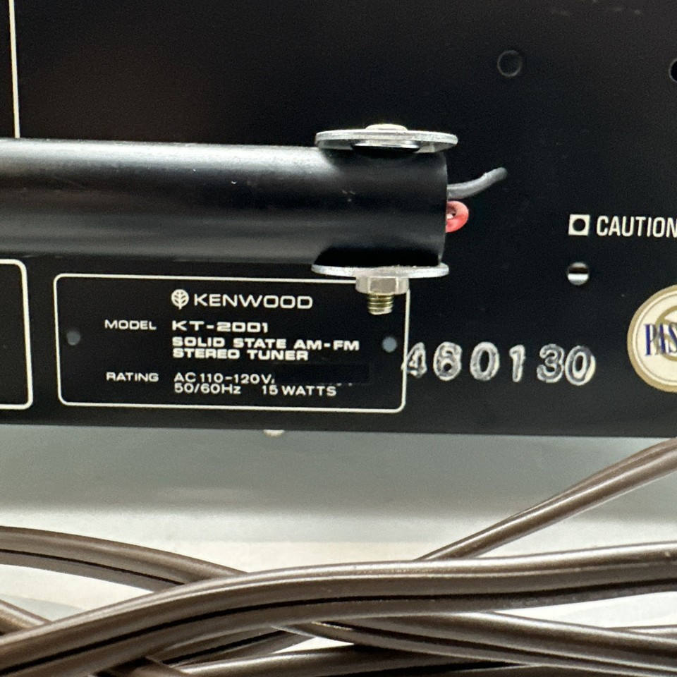 KENWOOD KT-2001 VINTAGE ANALOG AM/FM STEREO TUNER - SERVICED - CLEANED ...