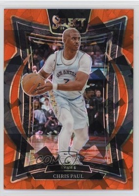 2024 Panini Select Concourse Orange Cracked Ice Prizm 3/275 Chris Paul #22 0u0k