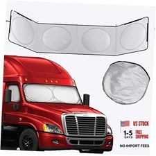 Semi-Truck Sun Shade for Windshield and Side Windows, Maximum Semi-Truck Size
