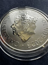 2023 King Charles III Coronation Britannia 1 oz .999 Silver £2 Coin In Capsule